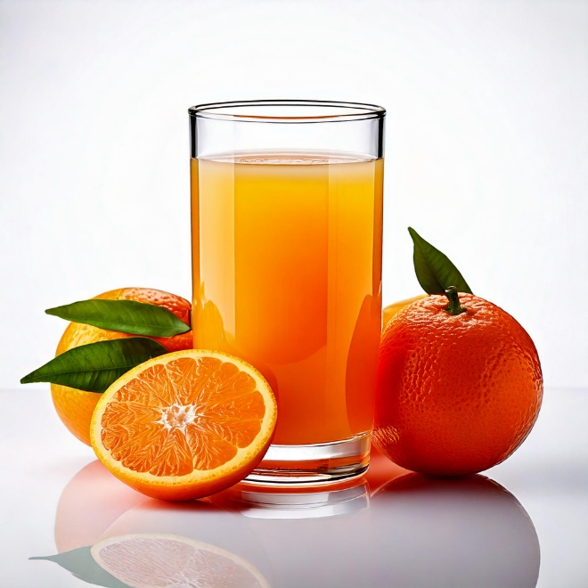 Suco integral de mandarina